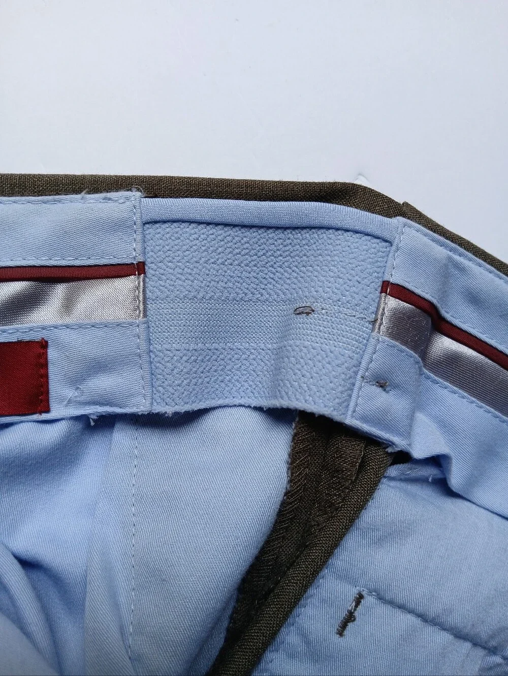 Mens Louis Raphael Rosso 36x32 Dress Pants, Gray Classic Fit, Flat Front